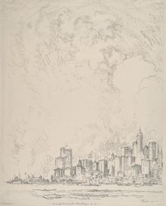 New York von Brooklyn von Joseph Pennell