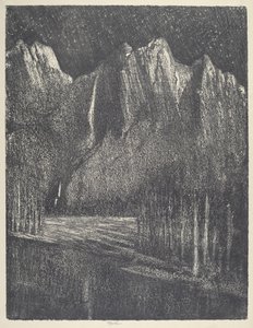 Nacht im Yosemite, 1912 von Joseph Pennell