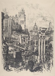 Alt und Neu Rom, Viktor-Emanuel-Denkmal von Joseph Pennell