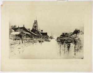Pilot Town, La. von Joseph Pennell