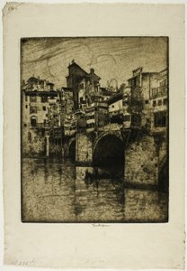 Ponte Vecchio, Florenz von Joseph Pennell