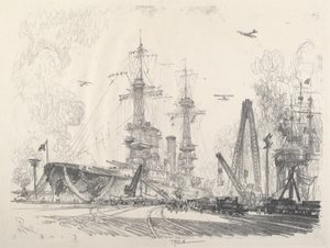 Bereit zum Start, 1917 von Joseph Pennell