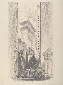Broad Street wiederaufbauen von Joseph Pennell