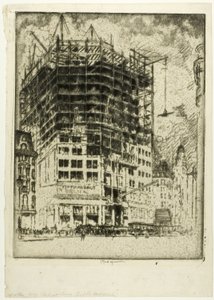 Wiederaufbau der Fifth Avenue von Joseph Pennell