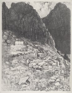 Sitze der Mächtigen, Delphi von Joseph Pennell