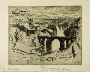 St. Martins Brücke, Toledo von Joseph Pennell