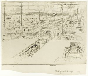 Schlachthöfe, Chicago von Joseph Pennell