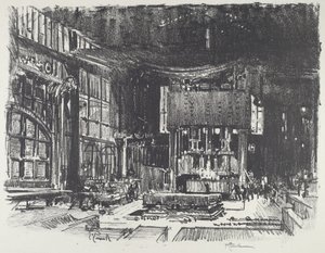 Die Akolythen bereiten den Altar des Kriegsgottes vor