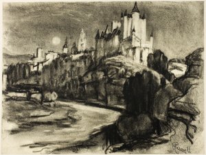 Der Alcazar, Segovia von Joseph Pennell