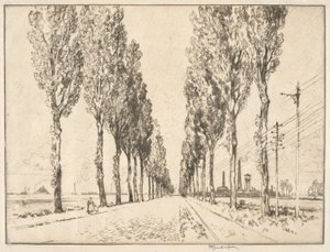Die Allee bei Valenciennes von Joseph Pennell