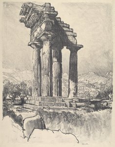Die Säulen von Castor und Pollux, Girgenti