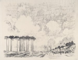 Das Einschiffungslager, der klassische Hain von Joseph Pennell