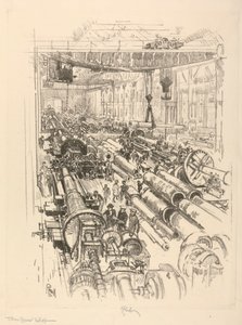 Die englische Kriegserie: W. 441. Der Waffenshop von Joseph Pennell