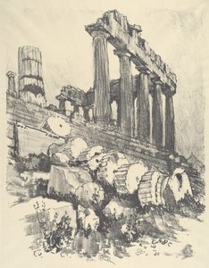 Die gefallene Säule, Athen