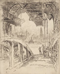 Das Fährhaus, 1919 von Joseph Pennell