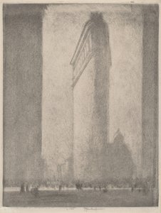 Das Flatiron-Gebäude, New York, 1908 von Joseph Pennell