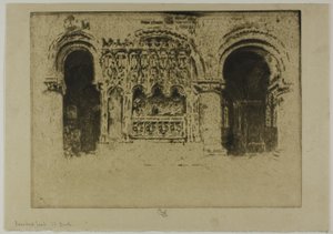 Das Grab des Gründers, Kirche St. Bartholomäus der Große von Joseph Pennell