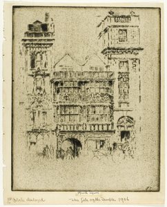 Das Tor des Tempels von Joseph Pennell
