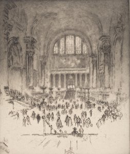 Die Marmorsaal, Pennsylvania Station, New York, 1919