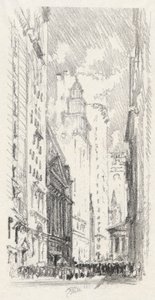 Die Börse, Nr. 4 in der Iconophile Club Sammlung von Joseph Pennell