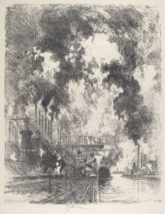 Erz entladen, 1917