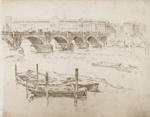 Waterloo Bridge und Somerset House, 1905