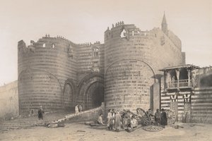 56. Porte de la Citadelle, au Kaire von Joseph Philibert Girault De Prangey