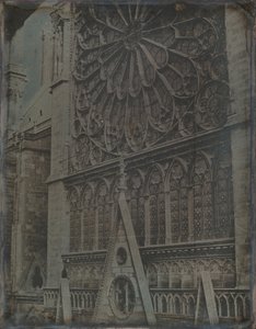 Rosettenfenster, Notre-Dame-Kathedrale, Paris, 1841 von Joseph Philibert Girault De Prangey
