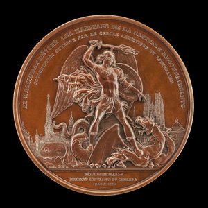 Die Cholera-Epidemien von 1849 und 1854 [Rückseite], 1854 von Joseph Pierre Braemt
