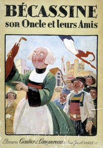 Buchcover „Becassine, ihr Onkel und ihre Freunde“, Ausgaben Gautier Langereau (1926) von Joseph Porphyre Pinchon