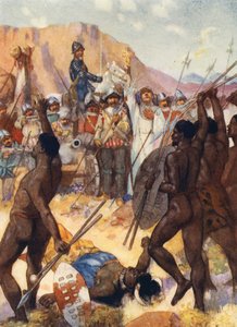 Barreto kämpft gegen die Kafirs von Joseph Ratcliffe (after) Skelton