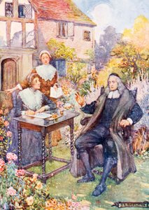 John Milton in seinem Garten von Joseph Ratcliffe Skelton