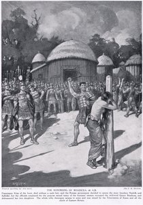 Die Geißelung von Boadicea, Illustration aus 