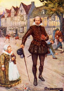 William Shakespeare in Stratford-upon-Avon von Joseph Ratcliffe Skelton