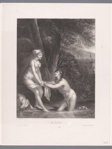 Daphnis und Chloë beim Baden