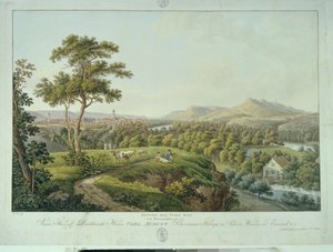 Ansicht von Jena vom Rasenhügelberg, ca. 1810 (Radierung)