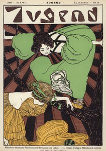 Titelillustration für die Zeitschrift Jugend von Joseph Rudolf Witzel