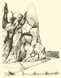 Höhle, wo der Mann und die Frau zuerst lebten
