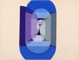 Blau-Grau-Violett-Rad (aus der Serie, die mathematische Grundlage der Künste)