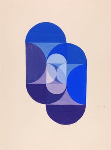Key Blue (aus der Serie, die mathematische Grundlage der Künste) von Joseph Schillinger