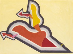 Studie im Rhythmus: Rot und Gold, ca. 1934 von Joseph Schillinger