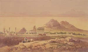 Der Tempel des Olympischen Zeus, Athen von Joseph Schranz