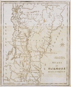 Karte des Staates Vermont von Joseph Scott