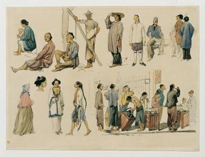Figurenstudien von Chinesen