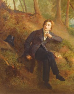 Detail von Keats, der der Nachtigall auf Hampstead Heath lauscht