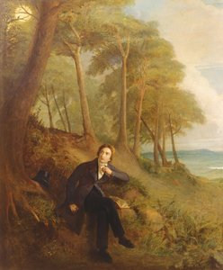 Keats hört der Nachtigall auf Hampstead Heath zu, 1845