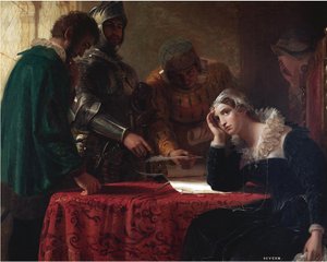Die Abdankung von Maria Stuart, Königin von Schottland