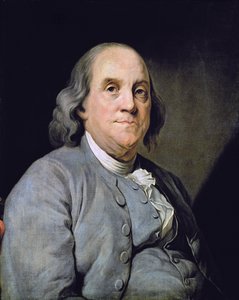 Porträt von Benjamin Franklin von Joseph Siffred (after) Duplessis