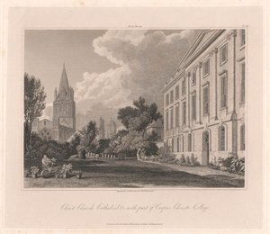 Christ Church Kathedrale und Teil des Corpus Christi College von Joseph Skelton