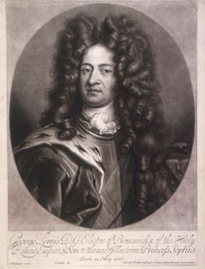 Ovales Porträt von Georg I., König von Großbritannien, um 1700